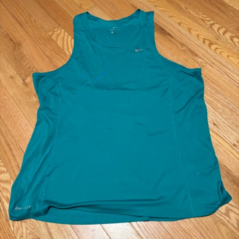 Nike Dri Fit Men's Tank Extra Large Blue / Green